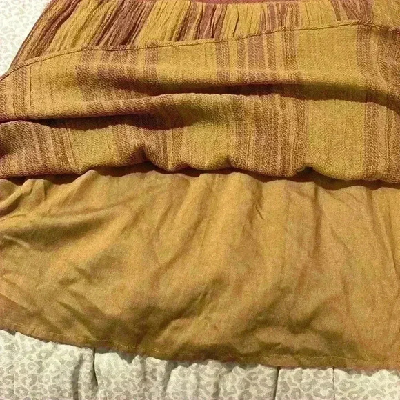 FREE PEOPLE XS Women Brown Gauze Stripe Dress Mini Full
Balloon Sleeve-EUC - Picture 11 of 13